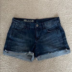 Madewell | Dark Wash Jean Shorts